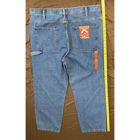 RW Rugged Wear 30209 Carpenter Jeans 42x34 Light Wash Work NWT - Picture 4 of 10